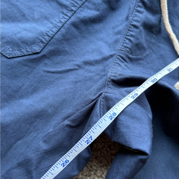 Pact Straight Leg Organic Cotton Twill Pull On Pants Navy Blue size M *NWT* - Picture 6 of 7